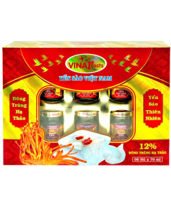 Nước yến sào VinaNests Đông Trùng Hạ Thảo 12%: