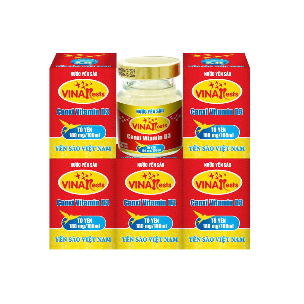 Nước yến sào VinaNests Canxi Vitamin D3 Nước yến sào VinaNests Canxi Vitamin D3